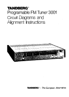 Tandberg TPT-3001 - Service Manual